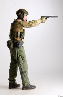 Alex Lee Pose with Pistol shooting standing whole body 0007.jpg
